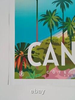 Monsieur Z Affiche du Festival de Cannes 2024 travel poster French Riviera