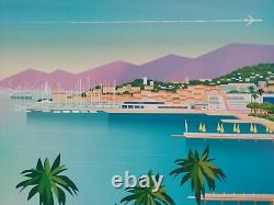 Monsieur Z Affiche du Festival de Cannes 2024 travel poster French Riviera