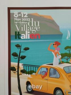 Monsieur Z Original Travel Poster Portofino e Cassis 2023 + Certificat