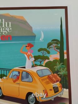 Monsieur Z Original Travel Poster Portofino e Cassis 2023 + Certificat