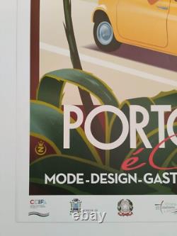 Monsieur Z Original Travel Poster Portofino e Cassis 2023 + Certificat