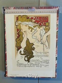 Mucha Original Litho Salon Des Sens Maîtres De L'affiche 1897 Poster Authentique