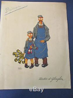 NECTAR et GLOUGLOU d'aprés DRANSY, Poyet Freres 1932, 4 pages 23 x 29cm, OriginaL