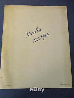 NECTAR et GLOUGLOU d'aprés DRANSY, Poyet Freres 1932, 4 pages 23 x 29cm, OriginaL