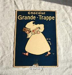 Original'30 Carton Pub Chocolat Grande-trappe Signé Mich Publicité Wall. Paris