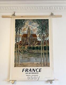 Original Poster France Ile-de-France French railways 1958 Lithography A+