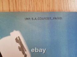 Original poster affiche ancienne ski JOIN THE SUN ON A SKI-RUN IN FRANCE Dubois