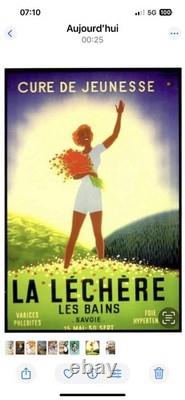 POSTER AFFICHE La Léchère Savoie