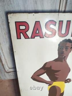 Panneau ancien PUB VINTAGE C. 1930 Rasurel Maillots de bain