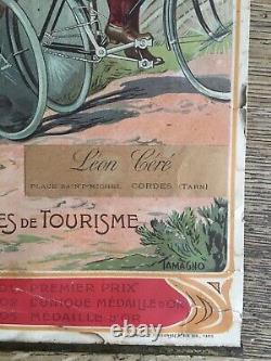 Petite affiche Terrot & Cie par Tamagno Lithographie parisienne Robin 24,5x49 cm