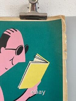 Pierre Fix Masseau Affiche Originale Pour Vos Vacances Des Livres 1966