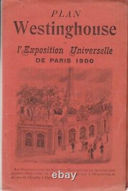 Plan Westinghouse de l'exposition Universelle 1900 TRES RARE