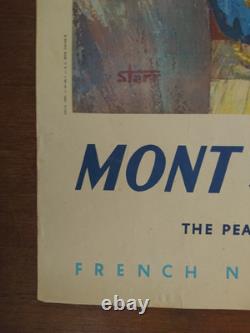 Poster Affiche French Railway SNCF English Version MONT SAINT MICHEL 1947