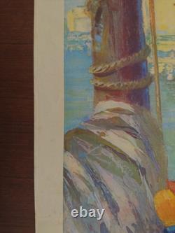 Poster Affiche French Railway SNCF English Version MONT SAINT MICHEL 1947