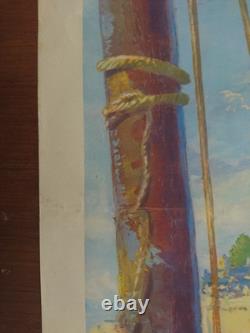 Poster Affiche French Railway SNCF English Version MONT SAINT MICHEL 1947