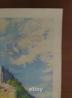 Poster Affiche French Railway SNCF English Version MONT SAINT MICHEL 1947