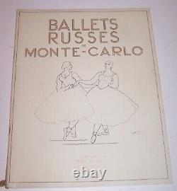 Programme Theatre Champs Elysees Ballets Russes Monte Carlo Derain 1932