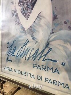 Pub Cadre Affiche Ancienne Vera Violetta DI Parma Ducale Vintage Parfum Guerlain