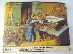 Publicité affiche ancienne MC CORMICK 1935 MACHINE AGRICOLE art populaire