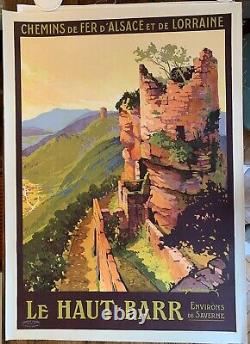 RARE Affiche originale Chemin de Fer Le Haut-Barr Roger Soubie 1928