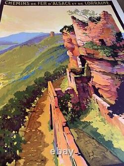RARE Affiche originale Chemin de Fer Le Haut-Barr Roger Soubie 1928