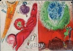 RARE DERRIERE LE MIROIR 1954 MARC CHAGALL 1954 N 66-67-68 LITHOGRAPHIES complet