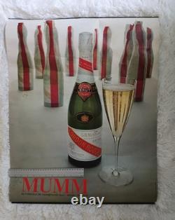 Rare 2 Affiches Originales G. H. Mumm Cordon Rouge Advertising Posters Uwe Ommer