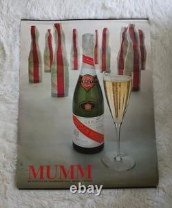 Rare 2 Affiches Originales G. H. Mumm Cordon Rouge Advertising Posters Uwe Ommer