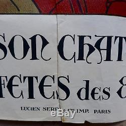 Rare Affiche Ancienne Fetes de FOIX (Ariège)du 8 et 9 septembre debut XXeme