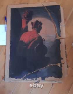 Rare Affiche De Leopoldo Metlicovitz, Pour L'inauguration Du Tunnel Du Simplon