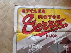 Rare Affiche Poster Velo Cycles Bike Motorbike Terrot Circa 1925 Old 120x160