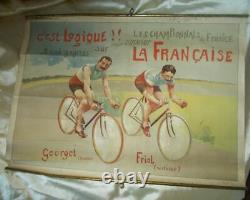 Rare Affiche Pub Ancienne Cycle La Francaise Diamant 60 CM X 44 CM