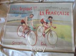 Rare Affiche Pub Ancienne Cycle La Francaise Diamant 60 CM X 44 CM