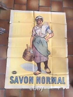 Rare Affiche ancienne Savon Normal par Firmin Bouisset 1900