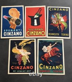 Rare Album Cinzano Complet Avec Ses 5 Affiches