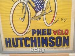 Rare Ancienne Affiche Hutchinson Signée Mich Pur Jus No Copy