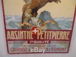 Rare Carton Ancien Absinthe Petitpierre Non Reproduction (55)