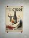 Rare Petite Affiche Ancienne Buvez Du Cidre Fran&ccedil;ais Boisson Nationale Par Solon
