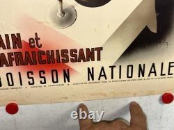 Rare Petite affiche ancienne Buvez Du Cidre Français Boisson Nationale Par Solon