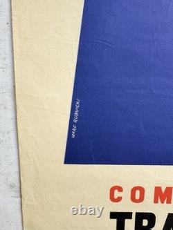 Rare Petite affiche ancienne Compagnie G Transatlantique Antilles Venezuela