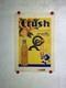 Rare Petite Affiche Ancienne Limonade Crush Bouteille Gazeifi&eacute;e Crushy
