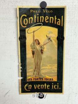 Rare Petite affiche ancienne Pneu Continental Statue Liberté Début 1900