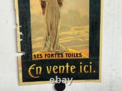 Rare Petite affiche ancienne Pneu Continental Statue Liberté Début 1900