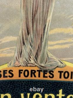 Rare Petite affiche ancienne Pneu Continental Statue Liberté Début 1900