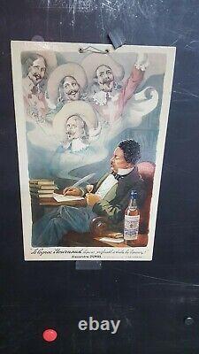 Rare Plv Pour Cognac Etournaud 4 Mousquetaires/ Alexandre Dumas Vers 1925