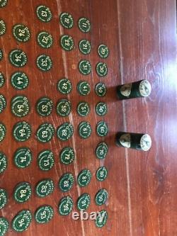 Rare Serie De Jetons Publicitaires Perrier En Tôle Lithographiee- Debut Du Xxeme