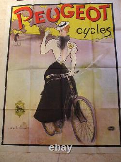 Rare affiche Cycles peugeot charles lucas 1898 art nouveau