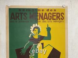 Rare affiche ancienne Art Ménager Toulouse 1950