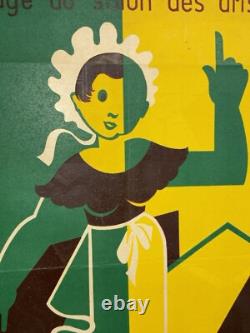Rare affiche ancienne Art Ménager Toulouse 1950