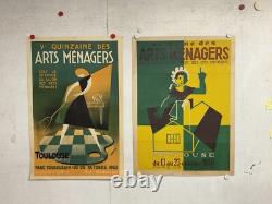 Rare affiche ancienne Art Ménager Toulouse 1950